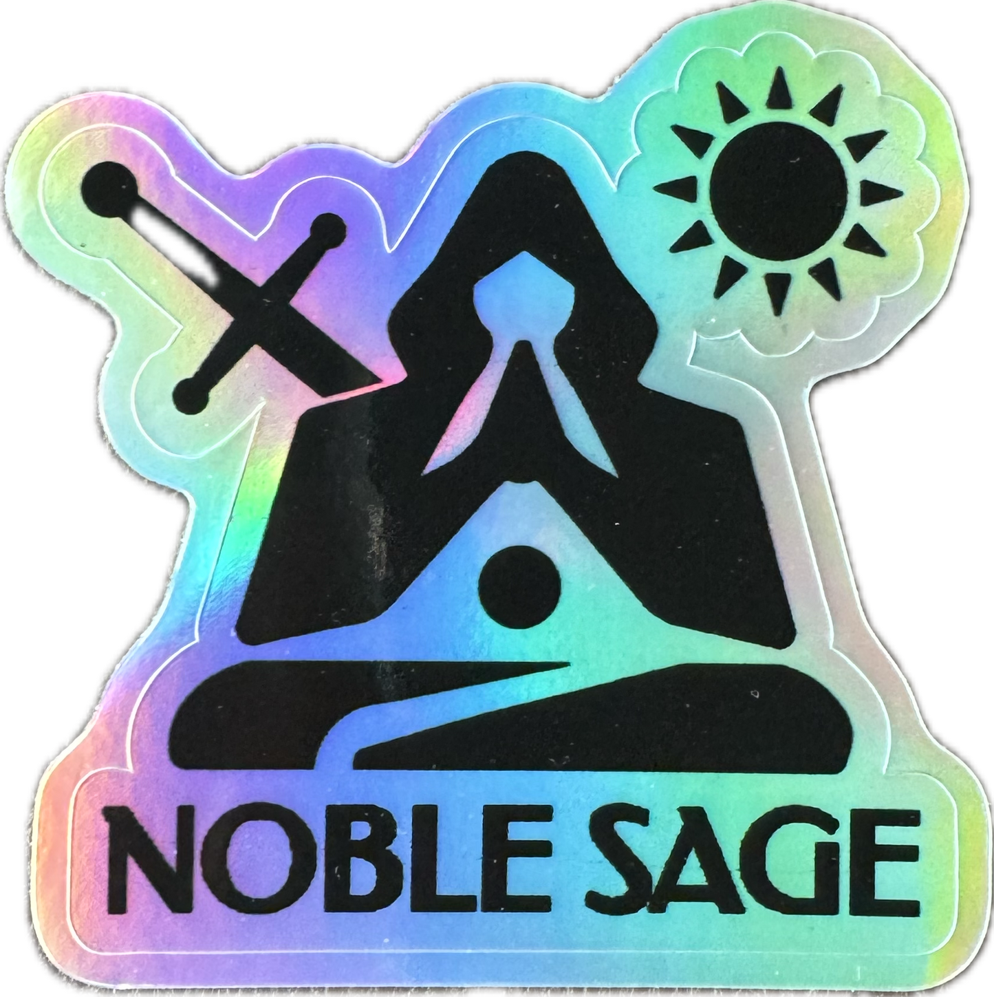 Holographic NobleSage Sun Worship Sticker