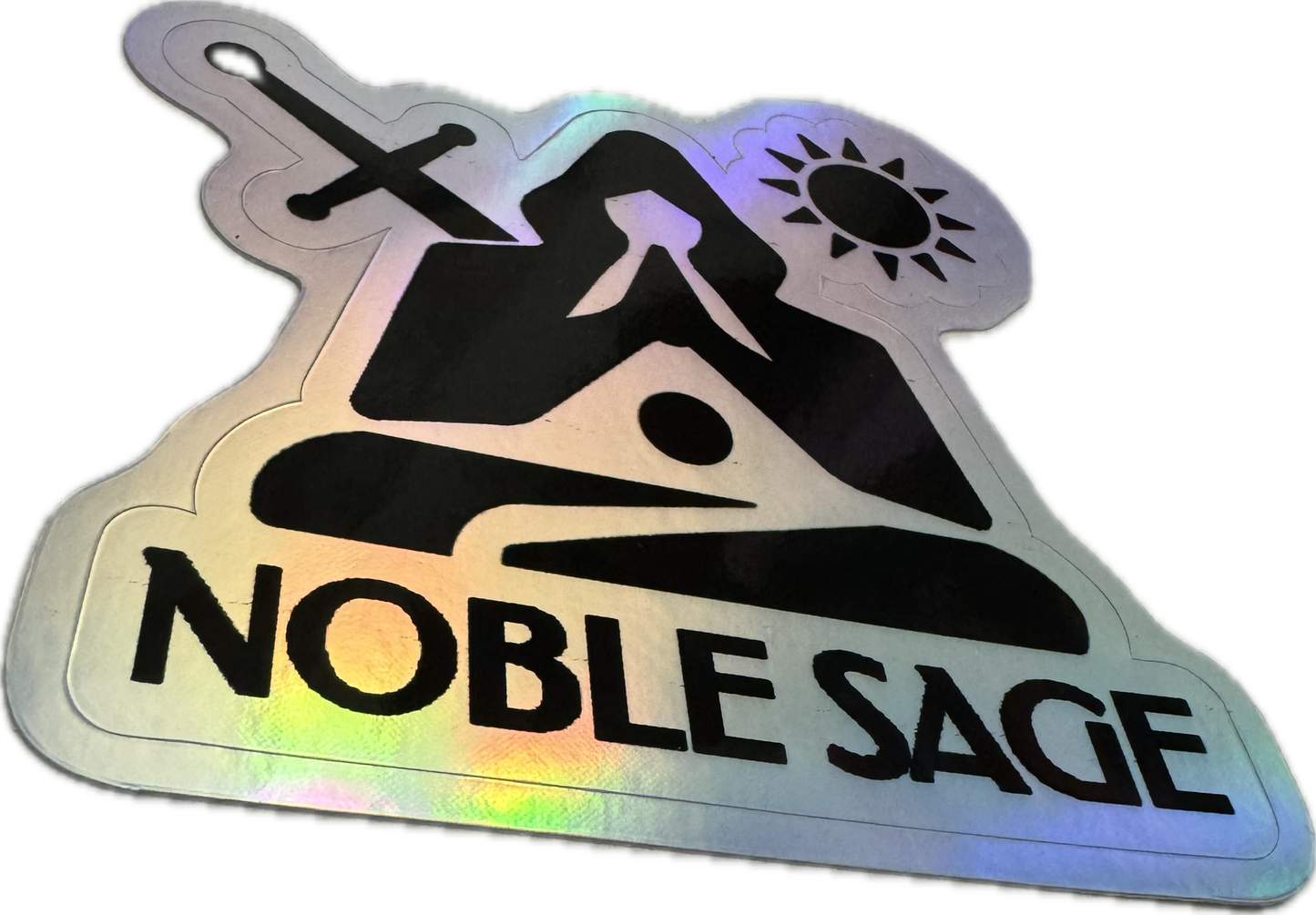 Holographic NobleSage Sun Worship Sticker